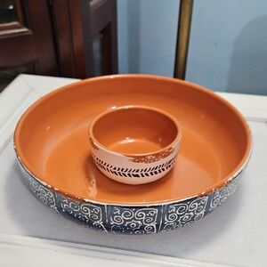 NWOT Mud Pie Chips Off The Old Block Chip & Salsa Bowls